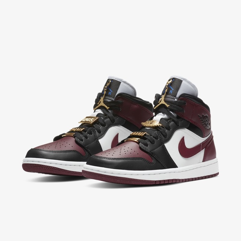 Jordan 1 deals mid maroon